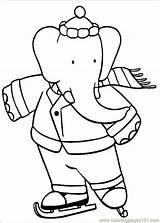 Babar Coloring Pages Printable Color Coloringpages101 Cartoon Cartoons Sheets sketch template
