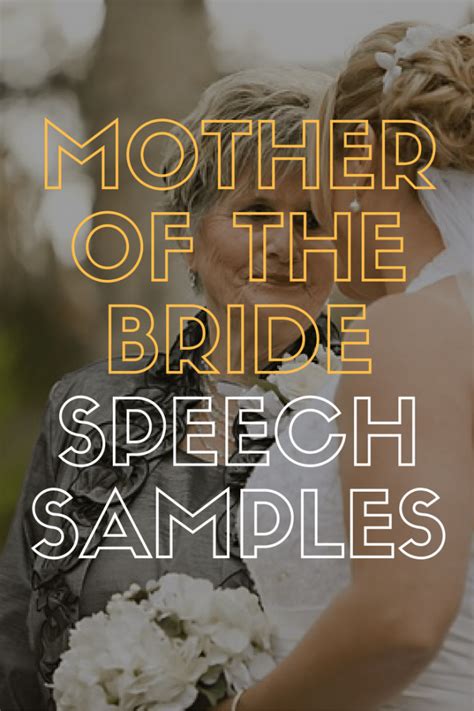 2 Great Mother Of The Bride Speech Examples Wedding Speeches El Festival