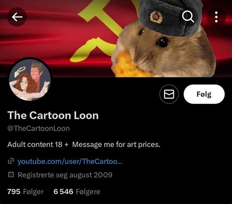 the cartoon loon on twitter lmao you are really pressed over this