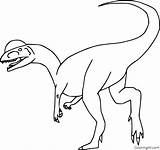 Dilophosaurus Coloringall Printable sketch template