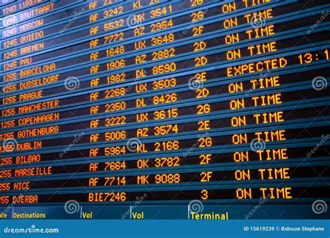 flight terminal stock image image  delay direction