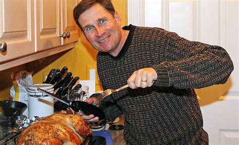 Reductress Husband Valiantly Carves Turkey Wife Spent 9