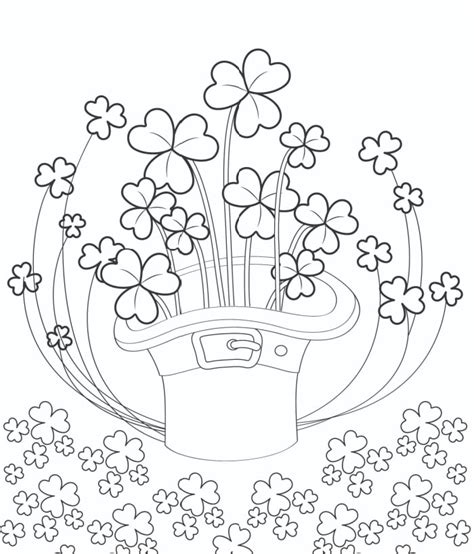printable shamrock coloring pages freebie finding mom