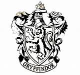Gryffindor Potter Harry Crest Hogwarts Coloring Logo House Houses Pages Printable Para Colors Crests Badge Color Colouring Christmas Logos Silhouette sketch template