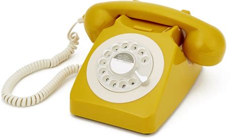 bolcom gpo retro vaste telefoon retro vaste telefoon draaischijf mosterd geel