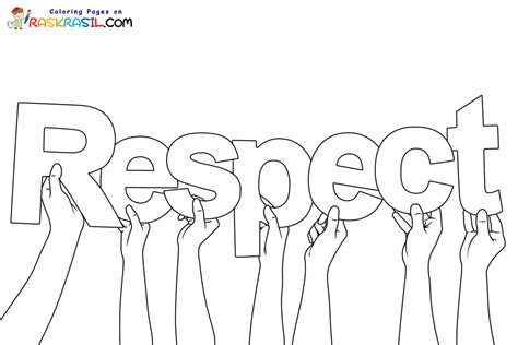 respect coloring pages