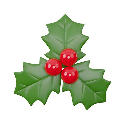 holly christmas decoration png file  png