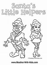 Elf Helpers Duendes Elves Noel Library Colouring Colorir Fadas Hadas Coloringsheets Duende Papá sketch template