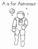 Astronaut Coloring Letter Learn Pages Print Color sketch template