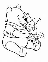 Pooh Coloring Winnie Piglet Pages Baby Disney Kids Color Colouring Sheets Printable Winne Care Drawings Piglett Birthday Poo Drawing Disegni sketch template