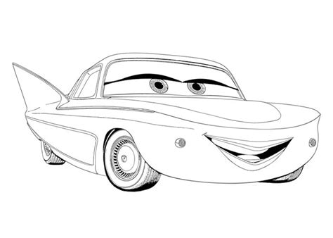 cars flo coloring pages coloring pages