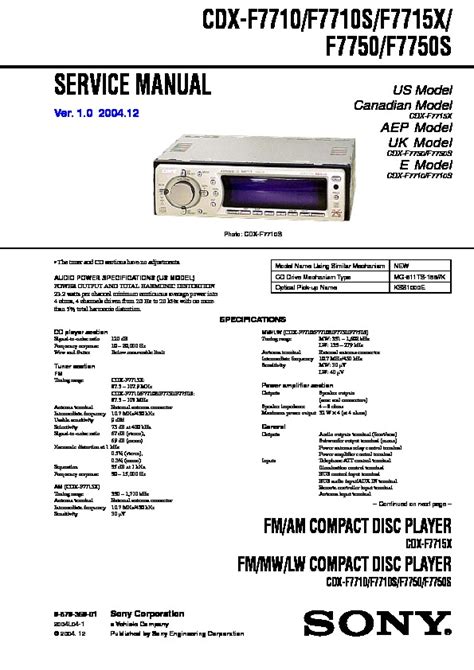 sony cdx  wiring diagram wiring diagram pictures