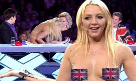 britain s got talent britney spears lookalike kisses