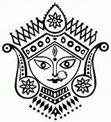 Durga sketch template