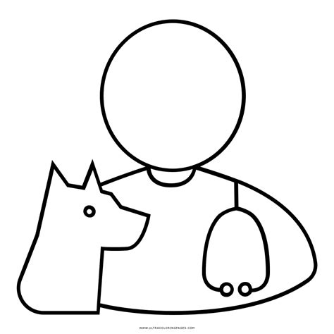 veterinarian clipart coloring page veterinarian coloring page
