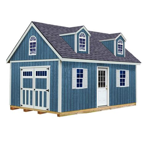 barns hampton  ft    ft  wood storage shed kit  floor  sq ft