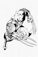 Wolverine Desenho Colorindo Quadrinhos Fumetto Herois História sketch template