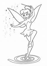 Tinkerbell Coloring Pages Print Tulamama Easy Wand sketch template
