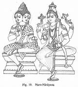 Narayana Goddess Vishnu Deities sketch template