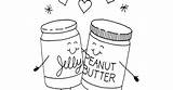 Coloring Pages Jelly Peanut Butter sketch template