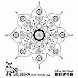 Coloring Shema Mandala Template Abundance Pages sketch template