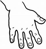 Hand Coloring Five Fingered Kids sketch template