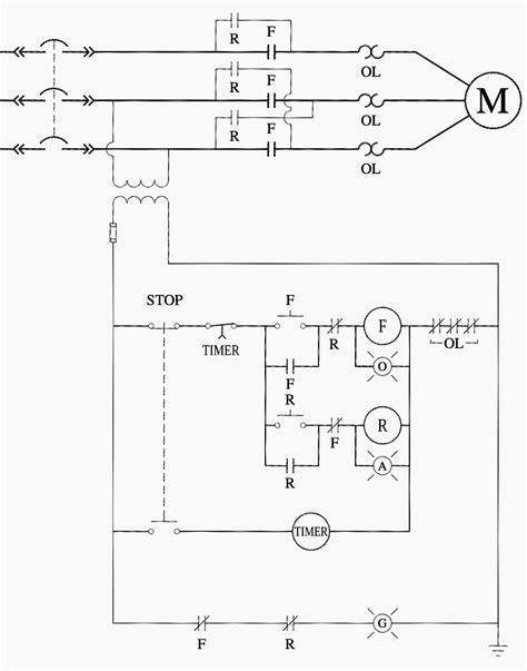 motor starter wiring diagram start stop  wiring diagram