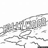 Hollywood Colouring Thecolor Getdrawings sketch template