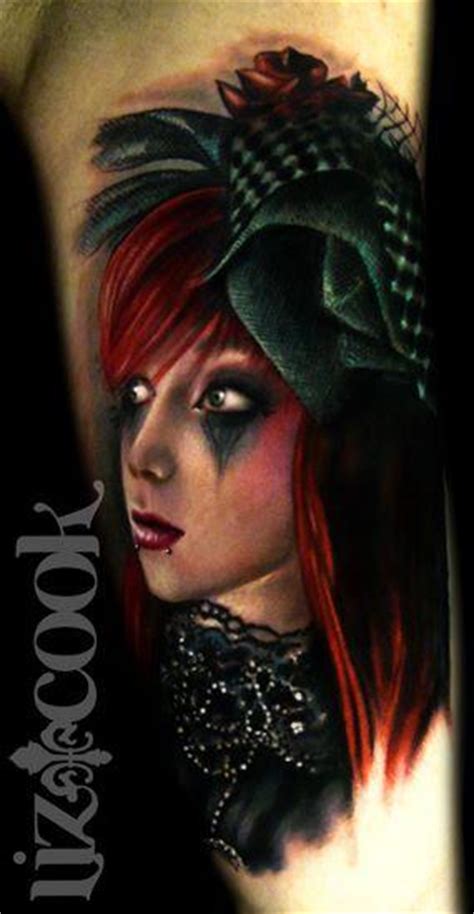 Goth Glam Portrait By Liz Cook Tattoos