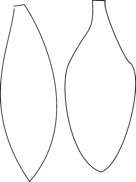 printable flower petal template pattern