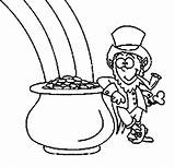 Gold Coloring Pot Leprechaun Pages Rainbow Clipart Frankincense Lazy Myrrh Getcolorings Printable sketch template