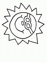 Coloring Sun Clipart Pages Library Cute sketch template