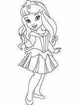 Coloring Princess Pages Little Printable Girls Color Girl sketch template