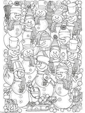 winter doodle coloring pages coloring pages christmas coloring pages
