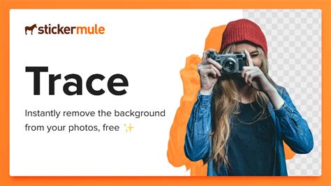 trace remove background  images fast sticker mule