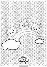 Tsum Coloring Pages Disney Rainbow Whatsapp Tweet Email sketch template