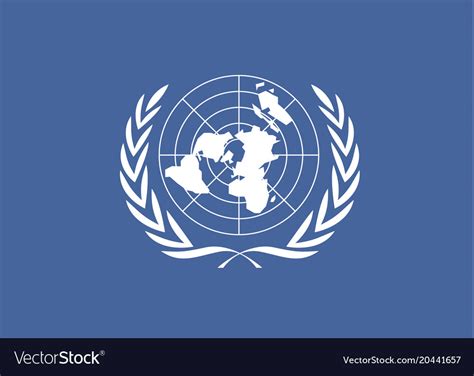 united nations flag royalty  vector image vectorstock