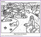 Coloring Elijah Kids Fun Chariot Fire Pages Bible Crafts Story Lesson Sunday School Template Books Biblewise Korner sketch template