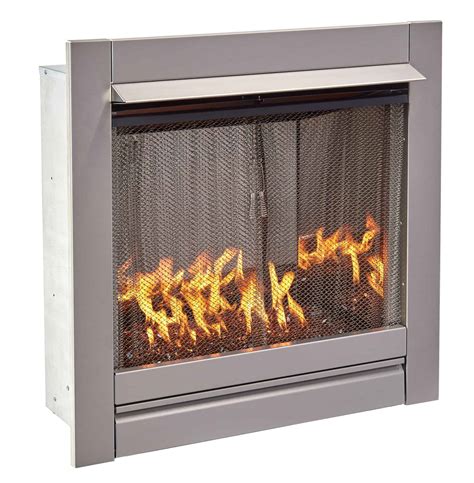 Duluth Forge Vent Free Stainless Outdoor Gas Fireplace Insert With