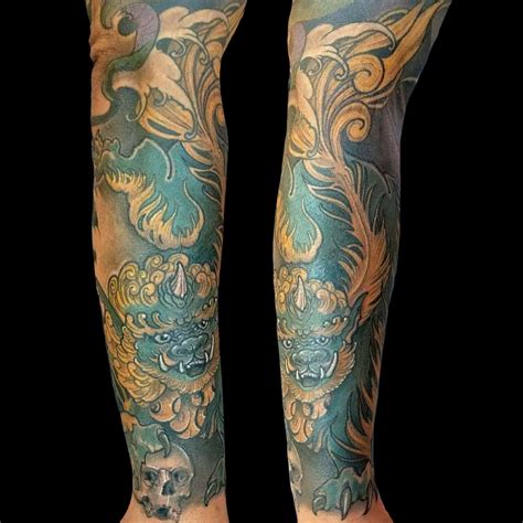 arm japanese sleeve tattoo slave to the needle