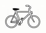 Fiets Kleurplaat Bicycle Schoolplaten sketch template