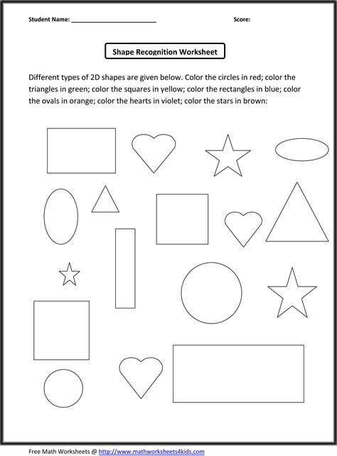 shapes  kids worksheets cakepinscom shapes worksheet