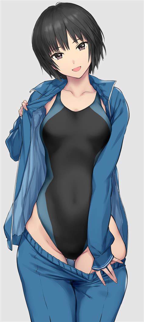 Safebooru 1girl D Adjusting Clothes Amagami Arms Behind Back Ass