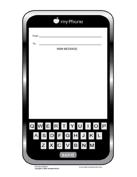 mobile phone template education world