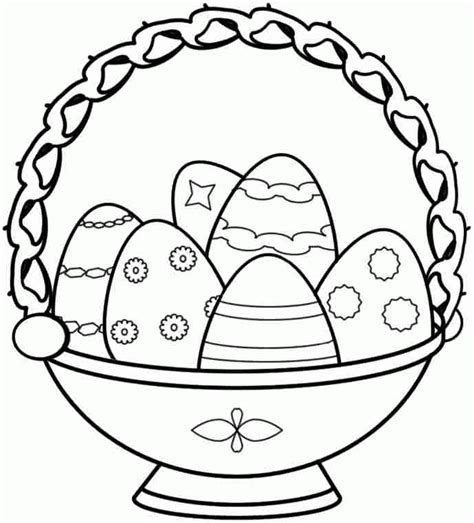 easter baskets coloring pages coloring home