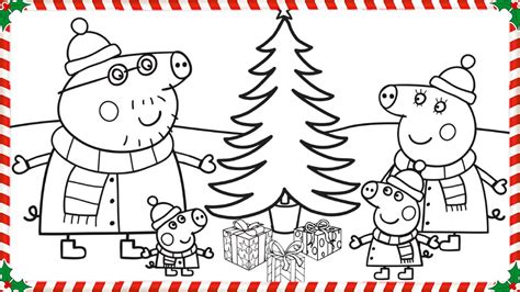 peppa pig christmas coloring book pages kids fun art coloring