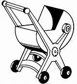 Coloring Stroller Pages sketch template