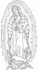 Guadalupe Virgen Coloring La Outline Mary Dibujos Lady Drawings Tattoo Draw Drawing Virgencita Virgin Rosa Del Original Una Dibujar Calcada sketch template
