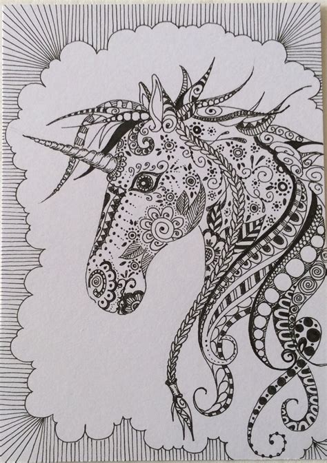 unicorn coloring book art zentangle art coloring books