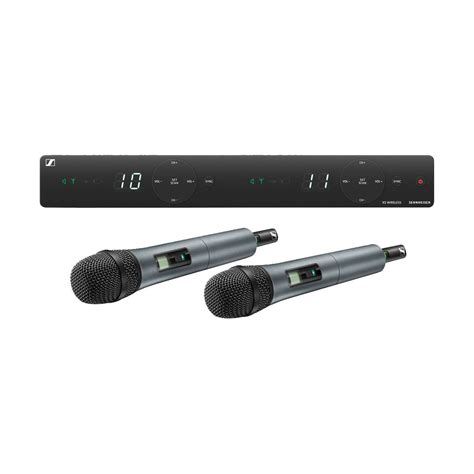 sennheiser xsw   dual  dual vocal wireless handheld microphones